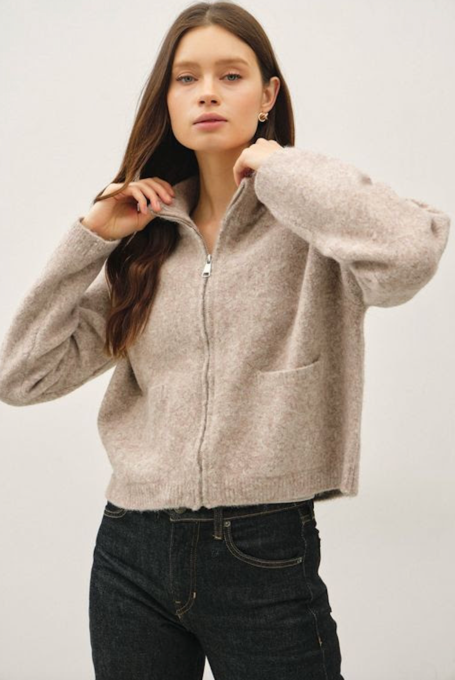 Kinsley Zip-up Cardigan