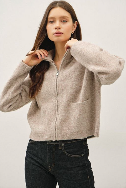 Kinsley Zip-up Cardigan